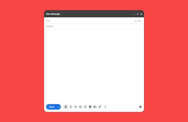 Email message template