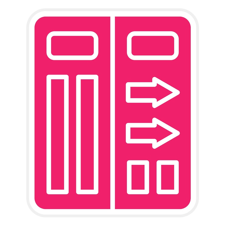 Vector emergency exit icon style