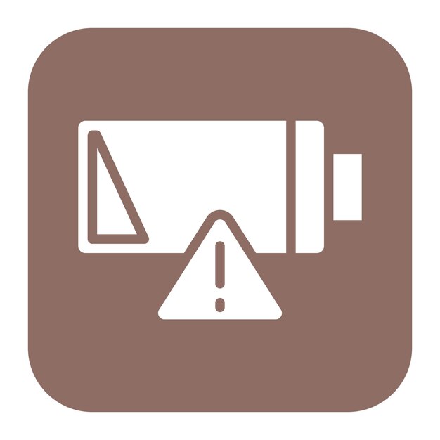 empty battery icon vector image can be used for battery and power