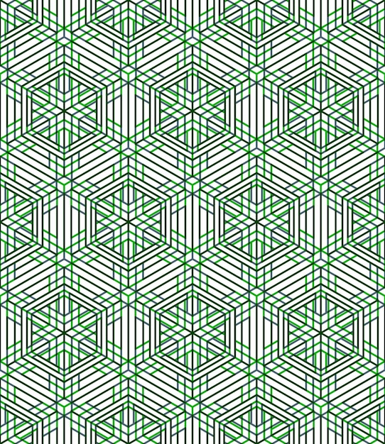 Endless colorful symmetric pattern, graphic design. Geometric intertwine optical composition, clear EPS10.