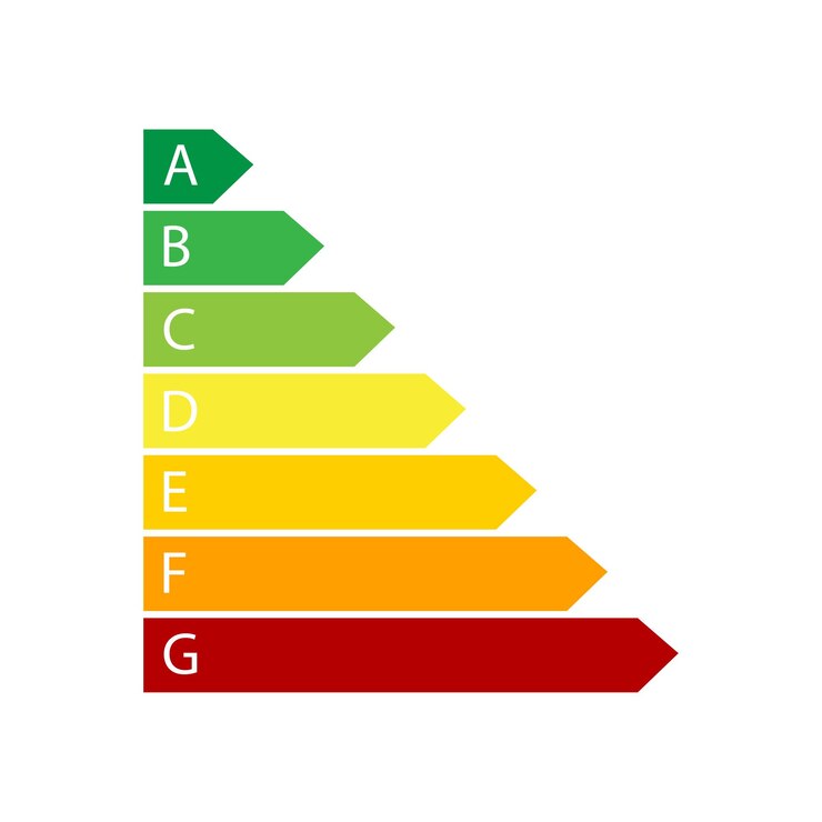Vector energy saving scale. electricity consumption concept. ecology concept. vector illustration.
