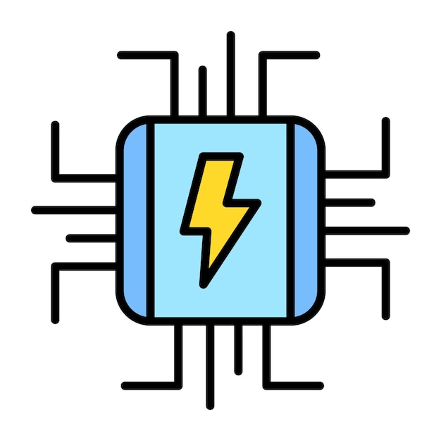 Energy System Flat Illustration