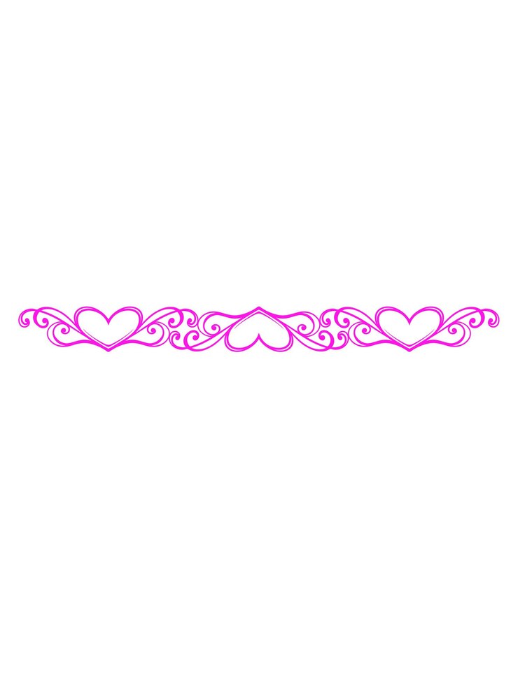 Vector engraved ornament element design for border, editable color