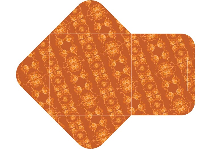Vector envelope design with ornament pattern theme