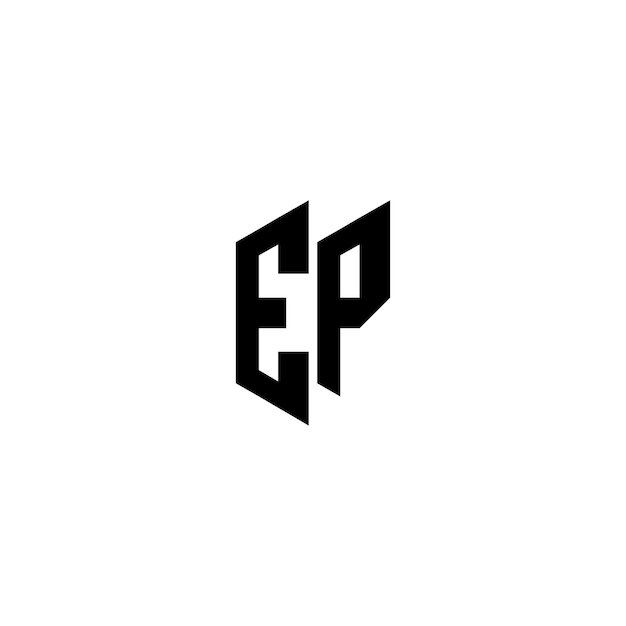 EP monogram logo design letter text name symbol monochrome logotype alphabet character simple logo