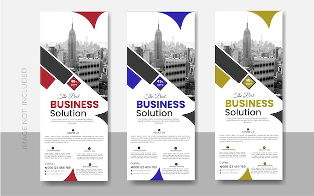 EPS creative business agency roll up banner design or pull up banner template