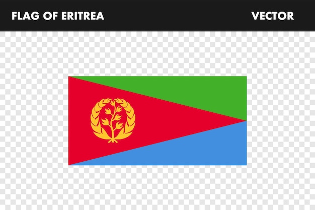 Eritrea flag Flag of Eritrea illustration Flag picture Vector