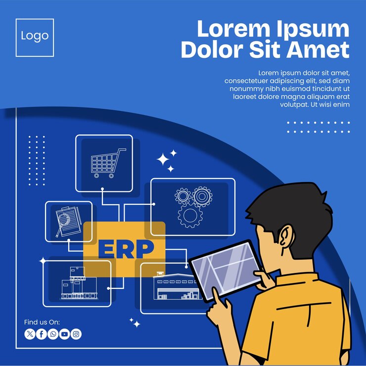 erp social media feed template