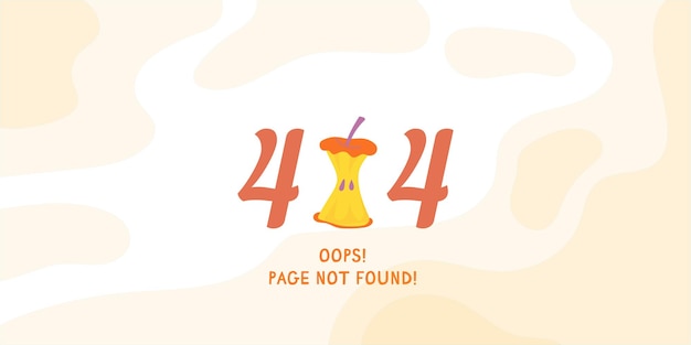 Error 404 page not found website under development Suitable for web landing page UI mobile app banner template Vector illustration