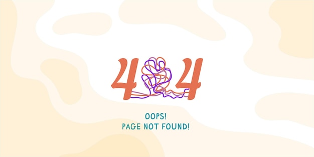 Error 404 page not found website under development Suitable for web landing page UI mobile app banner template Vector illustration