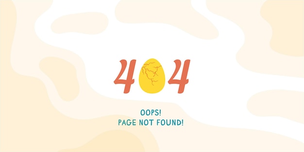 Error 404 page not found website under development Suitable for web landing page UI mobile app banner template Vector illustration