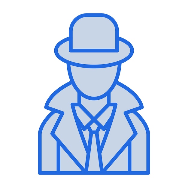 Espionage Blue Tone Illustration