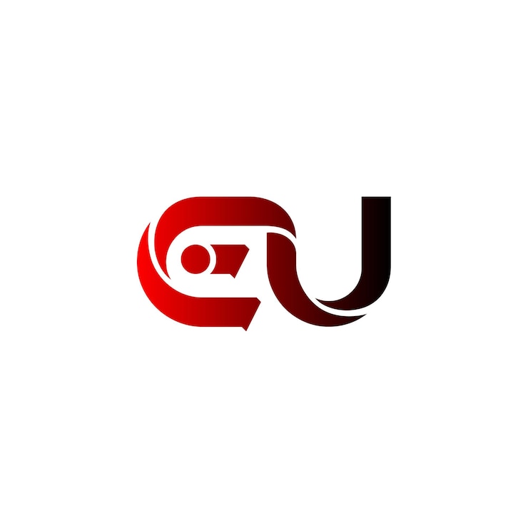 Vector eu minimalist logo