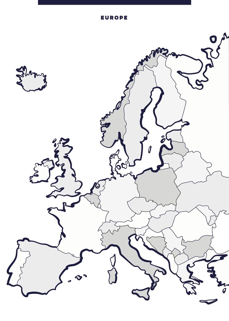 Vector europe map