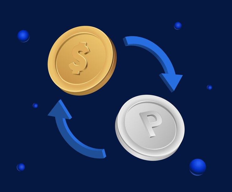 Events that benefit from exchanging points and gold illustration set silver point gold coin