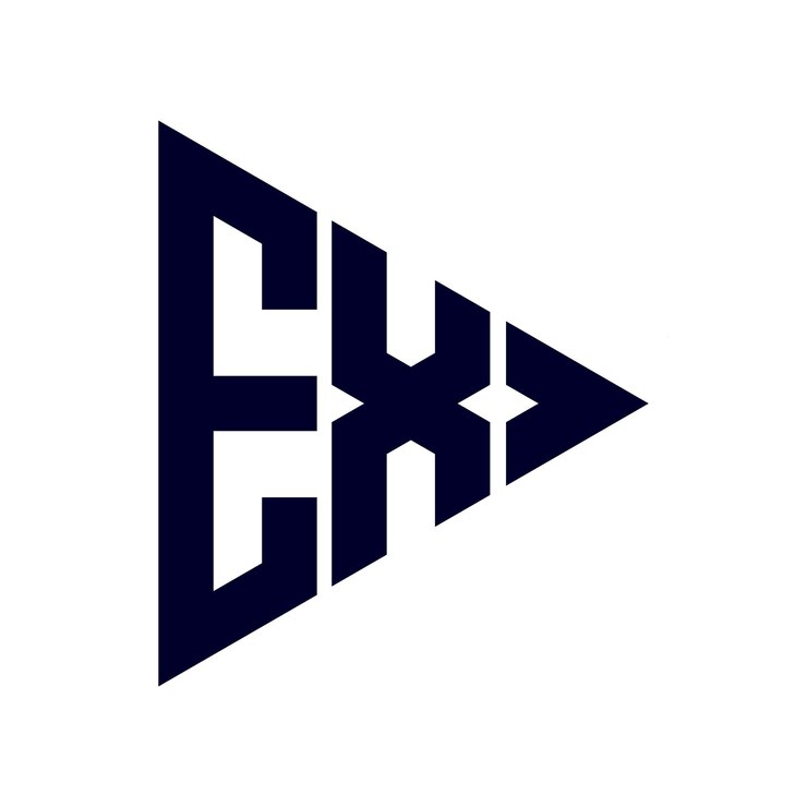 Vector ex letter logo design