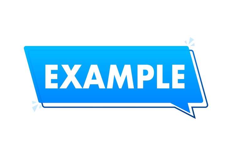Example label sign speech bubble Vector stock illustration