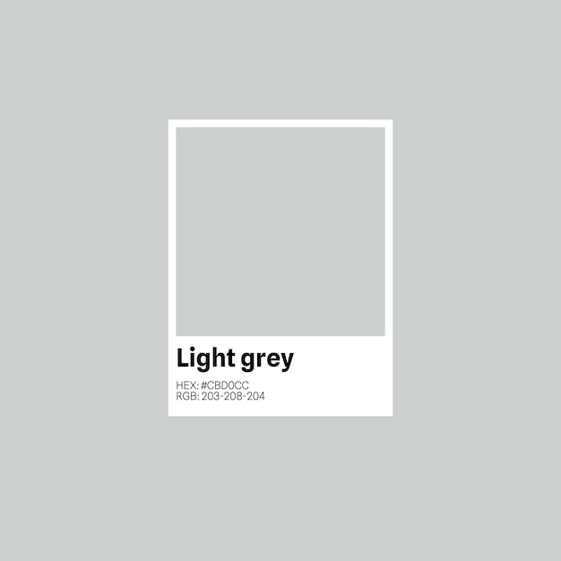 Example of a HEX RGB color with the color name Light Grey