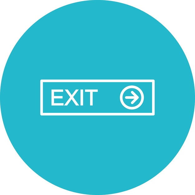 Exit icon vector image Can be used for Immigration