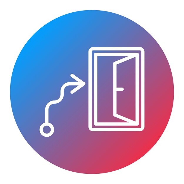 Exit Strategy icon vector image Can be used for Crowdfunding