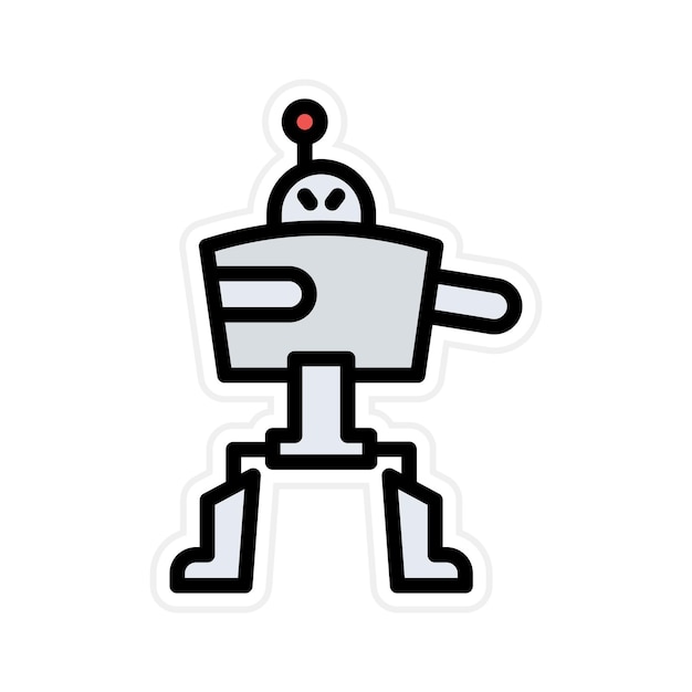exoskeleton icon vector image can be used for robotics