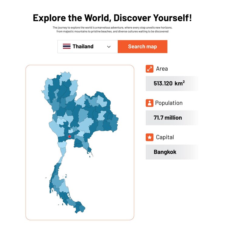 Exploration Map Series Thailand