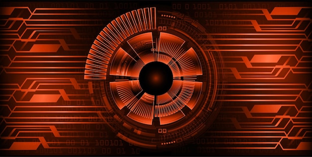 eye cyber circuit future technology concept background
