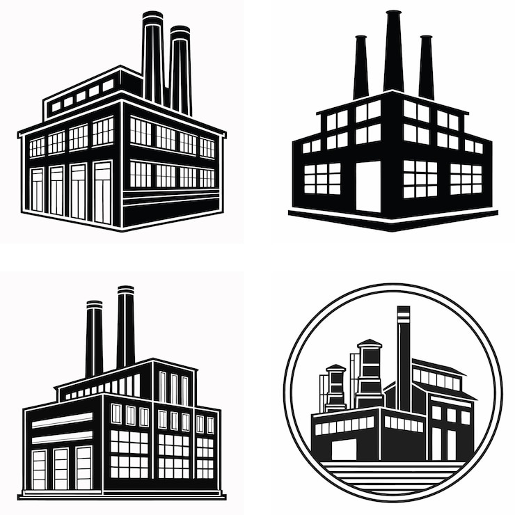 Vector factory icons