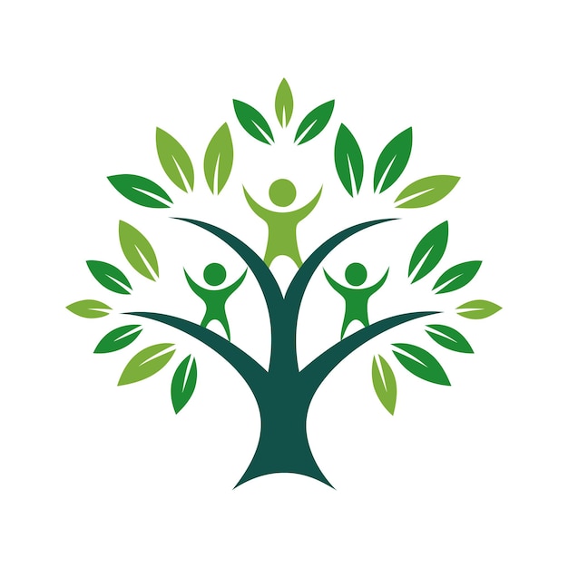 Family Tree Logo icon vector