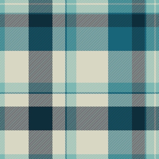 Fancy textile vector pattern repetition check fabric tartan Fold background seamless plaid texture in light and dark colors