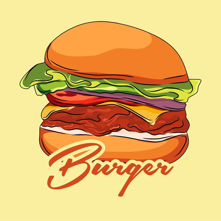 Fast food ilustrattion logo inspiration