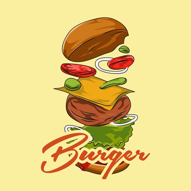 Fast food ilustrattion logo inspiration