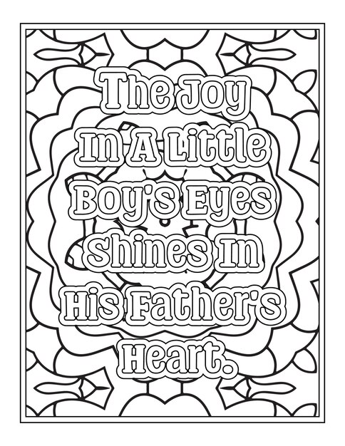 Father Quotes Coloring Pages for Kdp Coloring Pages