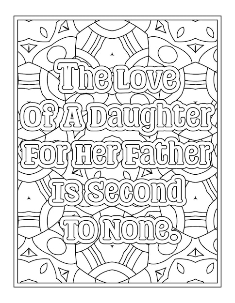 Father Quotes Coloring Pages for Kdp Coloring Pages