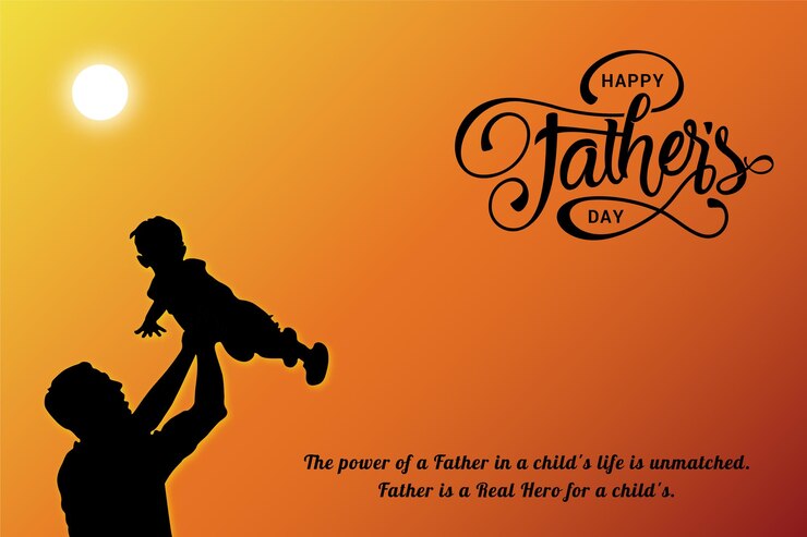Vector fathers day facebook instagram twitter post banner design template