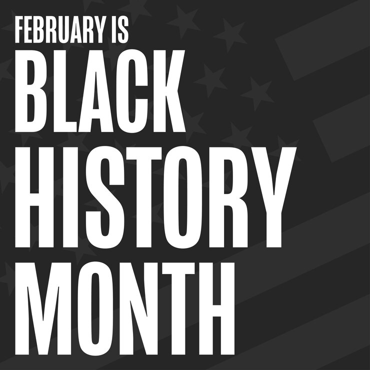 Vector february is black history month holiday concept template for background banner card poster with text vector eps10 illustration
