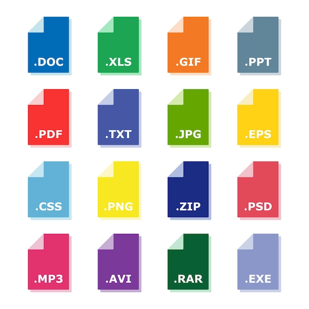 file type icon vector illustration document on isolated background extansion sign concept