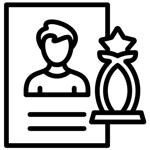 finalist vector icon illustration of award events iconset