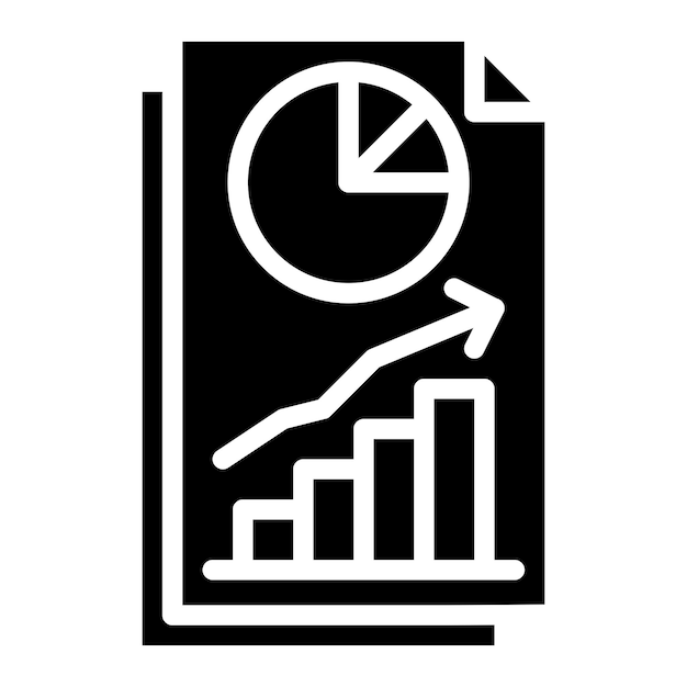 Finance Chart Vector Icon Design Illustration