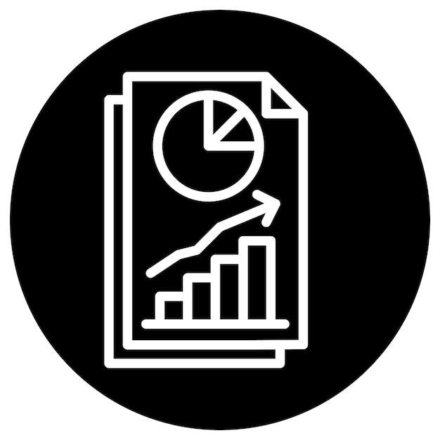 Finance Chart Vector Icon Design Illustration