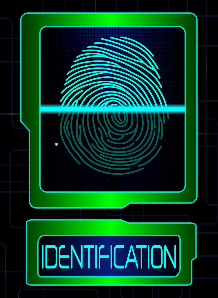 Vector fingerprint scanner, identification system