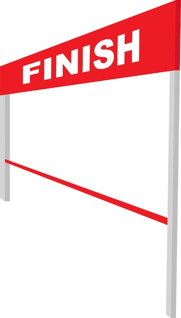 Finish Banner Illustration