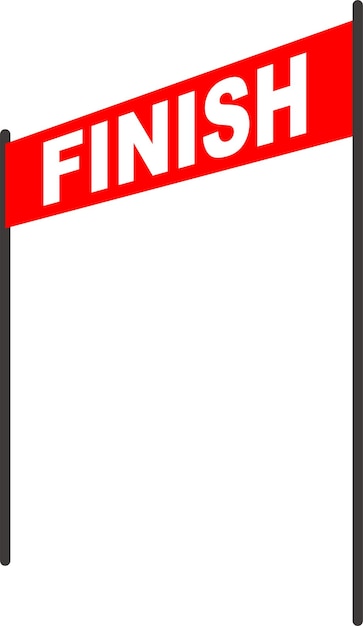 Finish Banner Illustration