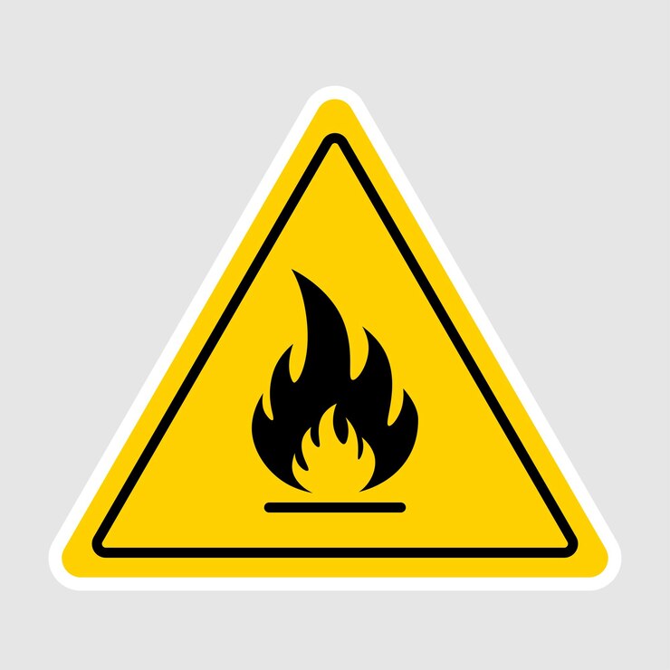 Fire sign template Vector design