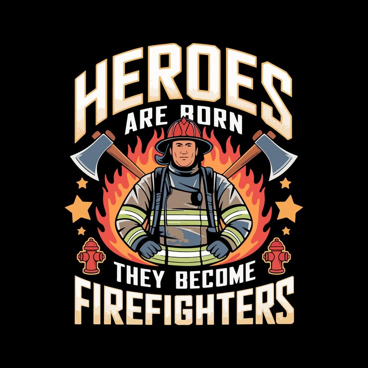 Firefighter Tshirt Design