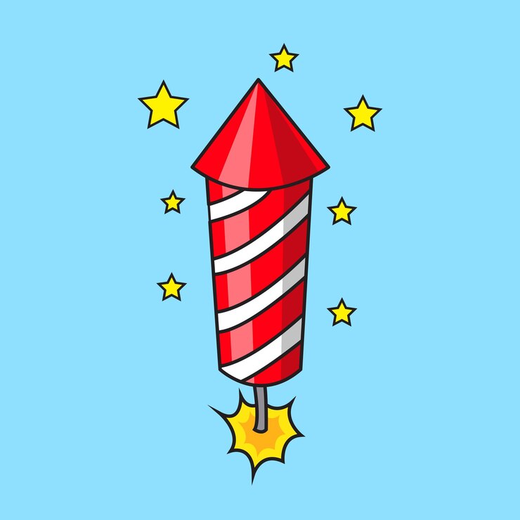 Firework firecracker vector illustration