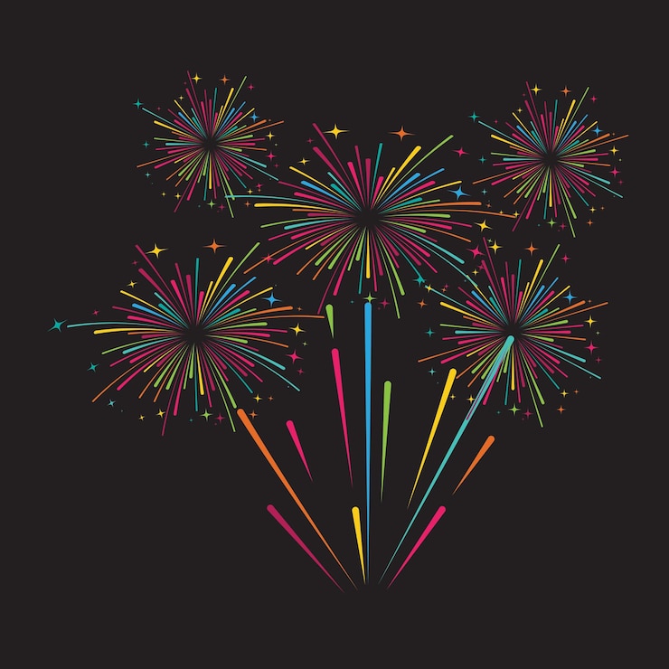 Vector firework vector icon illustration