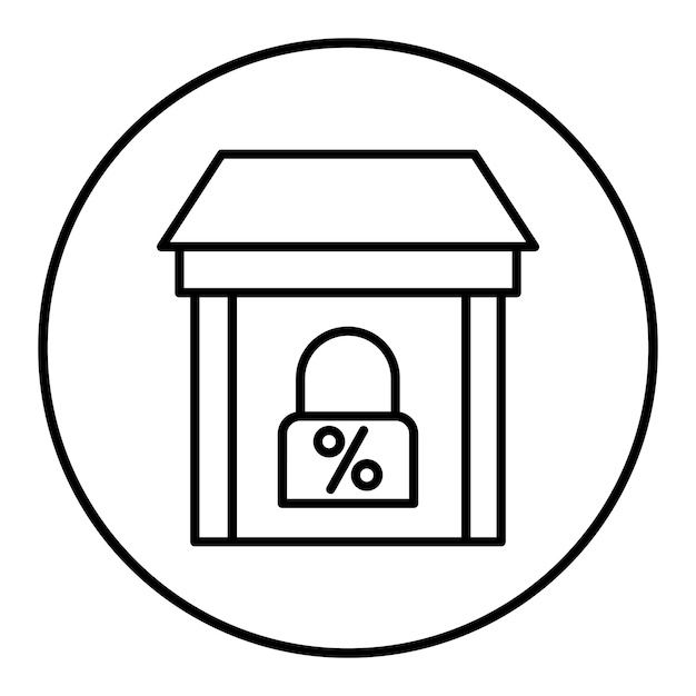Fixed Interest Rate vector icon Can be used for Credit And Loan iconset