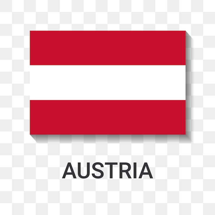 Vector flag of austria icon vector illustration