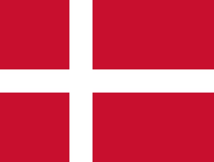Vector flag of denmark flag nation vektor illustration